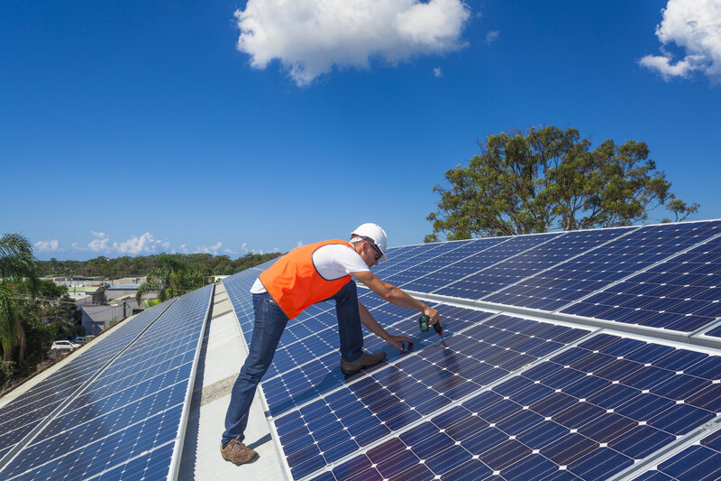 Photovoltaikanlage auf dem Dach